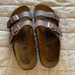 Birkenstock arizona soft footbed leather habana oiled leather 40 narrow
